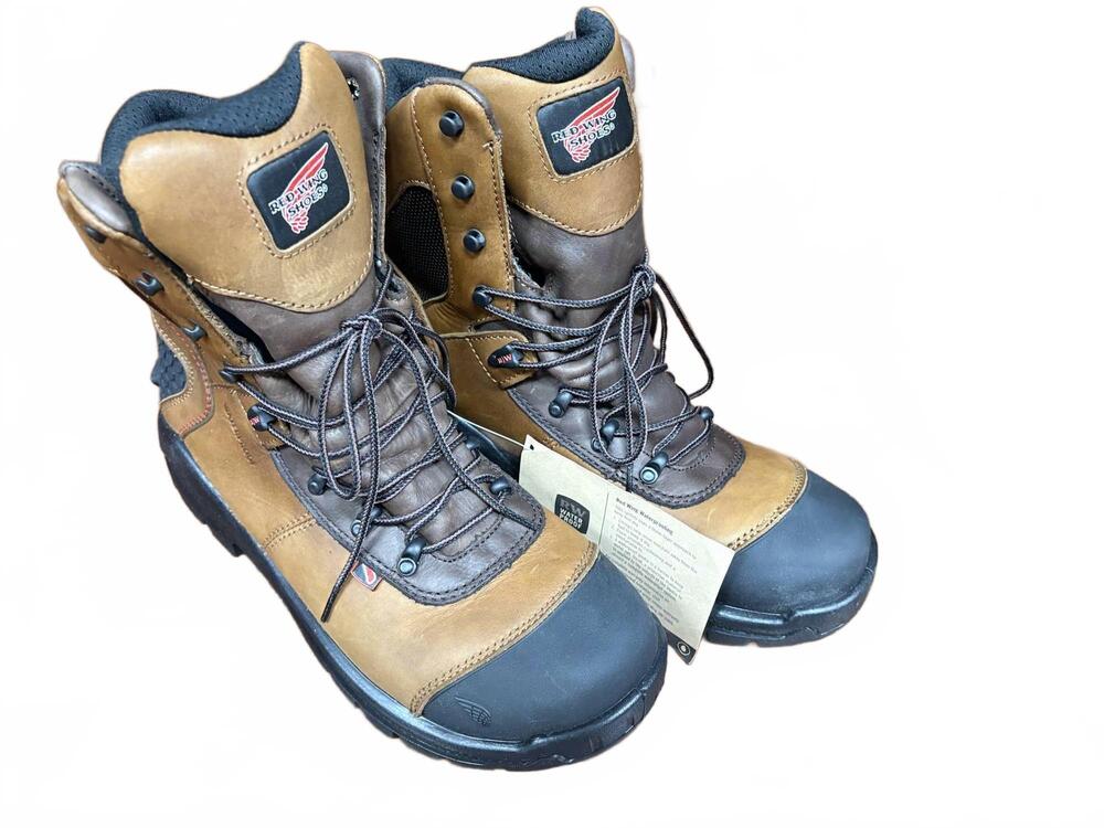 NEW RED WING SHOES men's waterproof aluminum toe work boots in brown